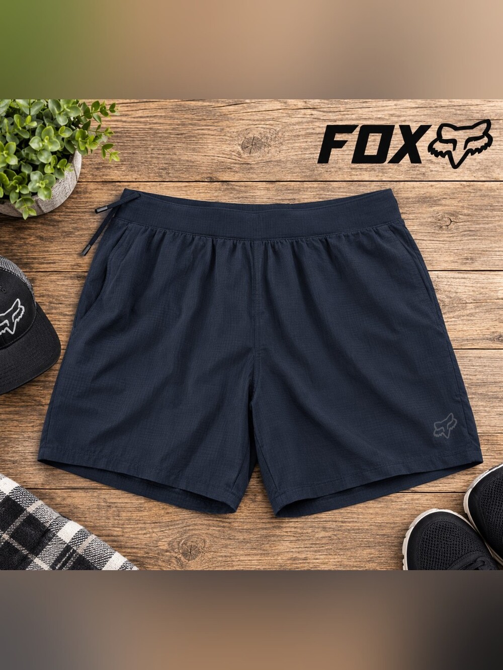 Fox Men's Navy Blue Athletic Shorts